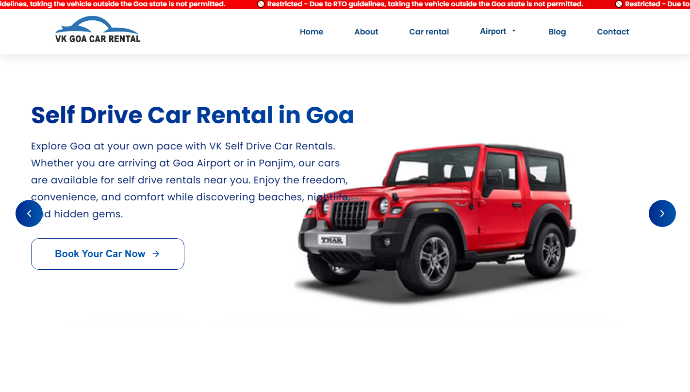 Car Rental Website